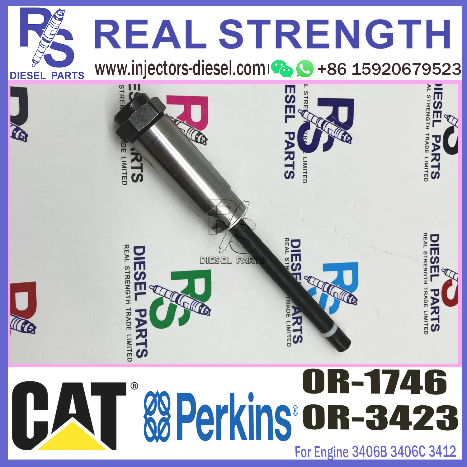 0R-3536 0R-3423 Diesel Fuel Injector Nozzle For Engine 3406B 3406C 3408 3408B