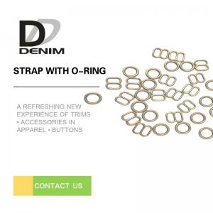 China Underwear Metal Strap Adjuster Buckle O - 8 - 9 Shaped Ring Environmentally Friendly wholesale