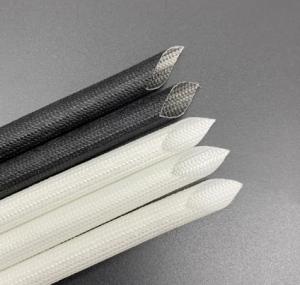 China Coated Silicone Heat Resistant Braided Sleeving Resistance To Acid And Oil on sale
