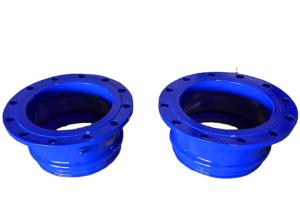 China EN 12842 Epoxy Coated 0.6Mpa Ductile Iron Fittings For Upvc PE Pipes wholesale