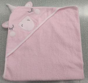 China Oeko-tex certificated cotton soft unicorn design baby hooded towel for kids wholesale