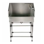 304 Stainless Steel Dog Wash Tub , Professional Pet Grooming Bath Tub