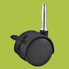 Buy cheap factory price furniture casters long insert stem black caster with brake from wholesalers