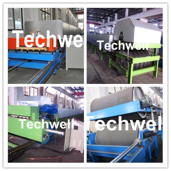 Galvanized Color Steel Raw Material Continuous PU Sandwich Panel Production Line With PU Insulation And Aluminum Foil