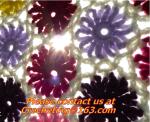Hand-Woven Daisy colored stripes Crochet blanket flowers wallpaper table cloth