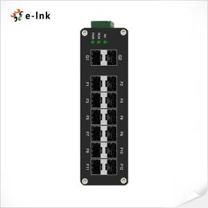 China Gigabit Industrial Fiber Switch 12 Port 1000X SFP + 2 Port 1000X SFP wholesale