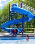 Outdoor Playground Swimming Pool Game Accessories Fiberglass Slide Set for