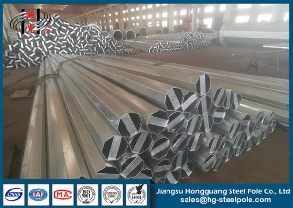 NEA Standard Octagonal Galvanized Steel Pole ISO9001-2008 Certification Q235