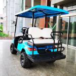 50mph Blue Golf Cart 4 Passenger All Terrain OEM Sale Price With 12 Inch Tires