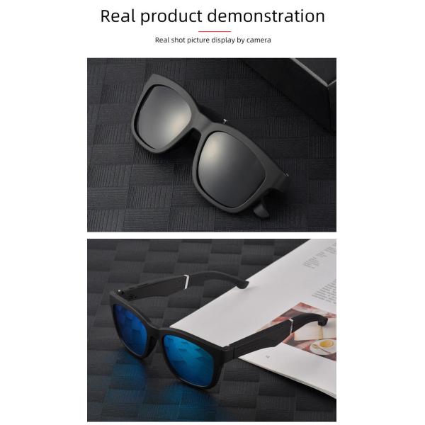 Noise Canceling Smart Bluetooth Sunglasses UV Protection With Speakers