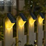 Solar Charging LED Outdoor Wall Lights RGB Solar Wall Mount Lights