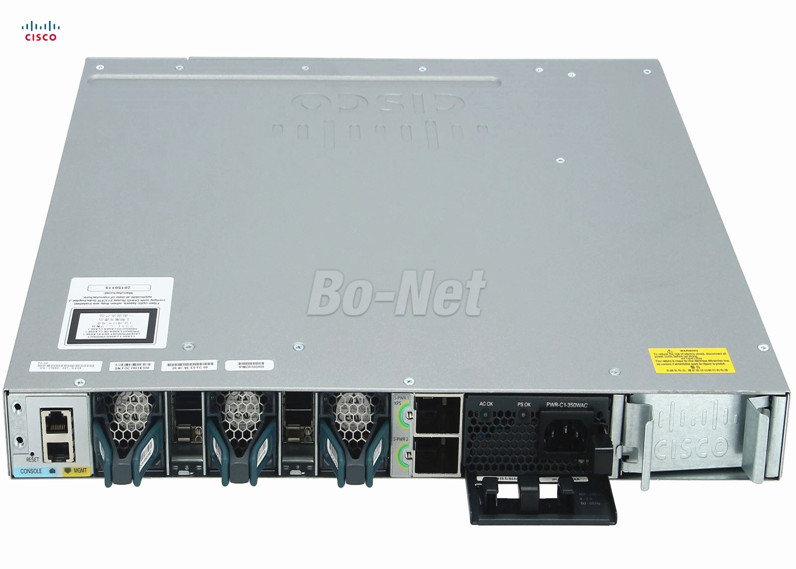 WS-C3850-24T-L 3850 Used Cisco Switches , 24 Port Network Managed Switch 350WAC