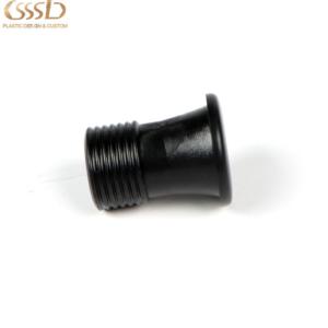China Custom black ABS Rod Pipe Plastic thread injection parts wholesale
