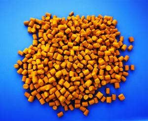 China Yellow Plastic Color Masterbatch 20% Concentration Moldable Plastic Pellets wholesale