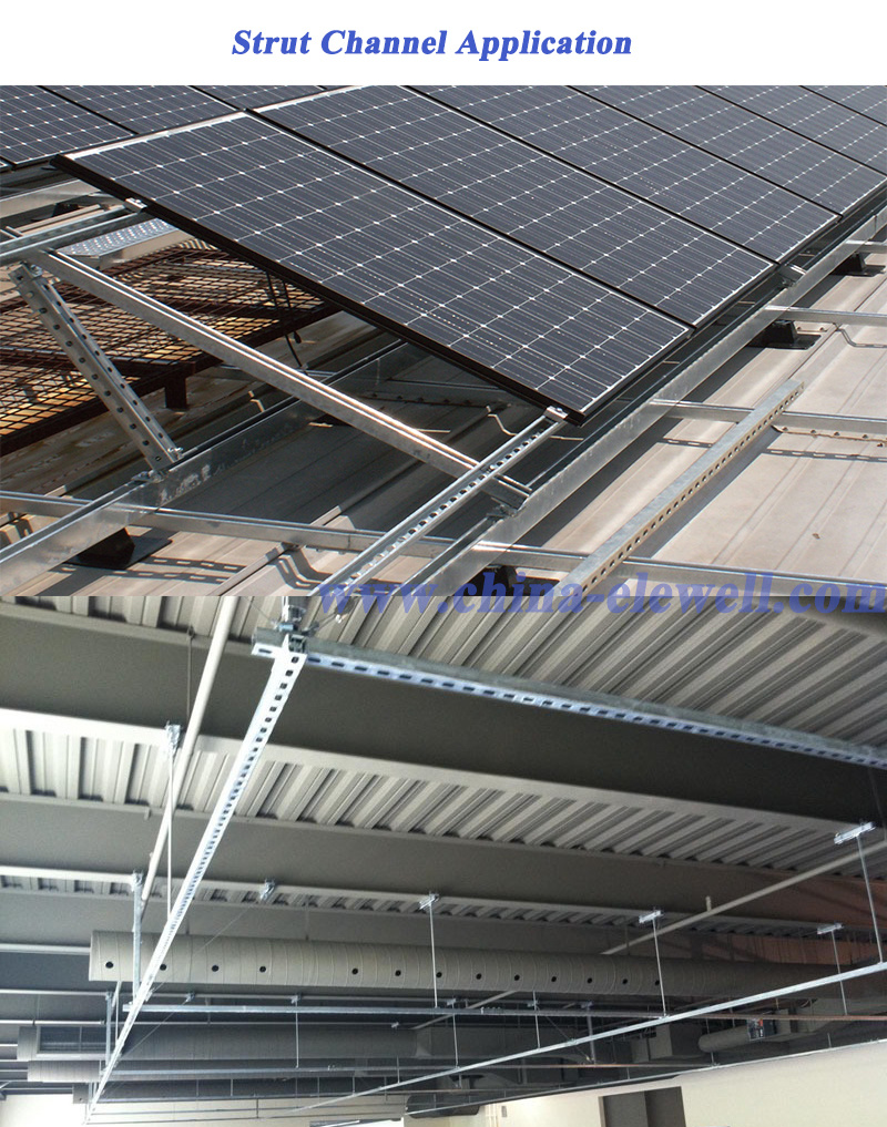 Galvanized Strut Channel 41X41/C Channel/Unistrut/ Seismic Bracing/Seismic Bracket