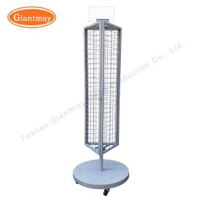 China Spinning Rack Revolving Shelf 3 Sided Rotating Display Stand wholesale