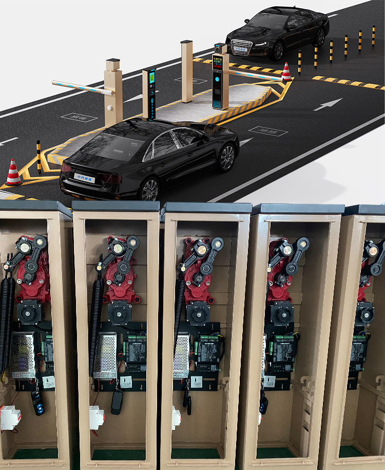 Integrated License Plate Recognition / Traffic Barrier Gate System For Intelligent Parking Solutions