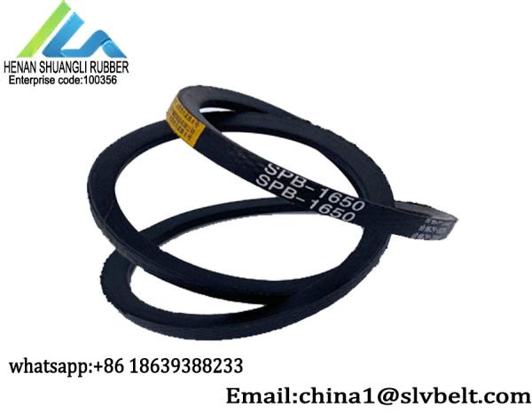 Wrapped Rubber Vee Belt Transmission Narrow Top Width 17mm Height 14MM Length 49