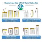 391629 3.7V 130mAh Li Ion Polymer Battery For GPS Tracking Smart Watch