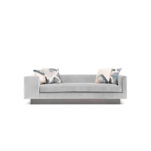 China New Design Customized Professional Luxury Leisure Sofa Fabric Upholstery Wood Frame Metal Legs wholesale