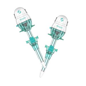 China 10mm Disposable Hasson Trocar with Blunt Tip Suture Pile for Abdominal Surgery wholesale