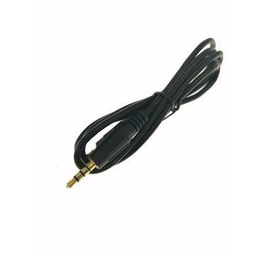 Black PVC External 3.5MM Aluminum Alloy Shell Male To Male Audio Cable More