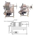 Industrial Stainless Steel 304/316L Multi Layer Plate Frame Filter Press for
