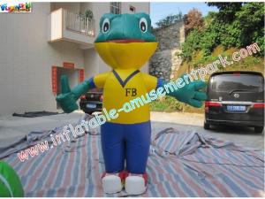 China Durable Advertising Inflatables , 0.4mm PVC Tarpaulin Inflatable Frog wholesale