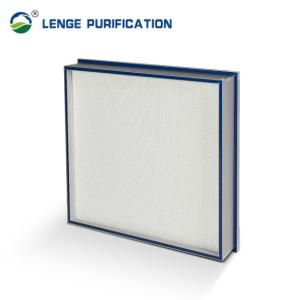 China H14 99.995 % Gel Sealed Mini Pleated HEPA Filter For Clean Room wholesale