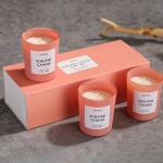 Delicate Appearance Candle Set Gift Box Packaging 3 Candle Boxes Luxury Custom