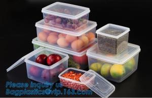 China Factory direct sale pp plastic food storage canister set food preservative box,Plastic home usage fresh food storage box wholesale