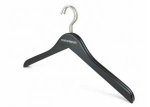 China Flat Or Curved Clothing Store Hangers With Solid Wodden / Shop Coat Hangers on sale
