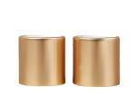 Delicate Cosmetic Bottle Caps Matt Gold Aluminum Disc Top Cap