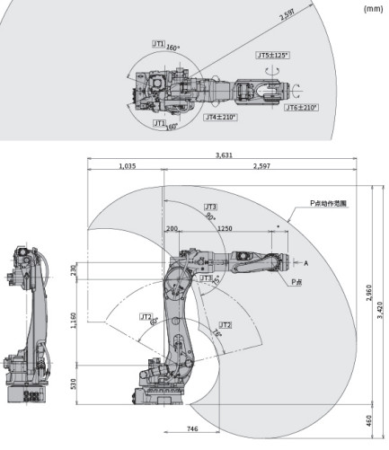 Robot Arms BX200L 6 Axes 200kg Difference Beteem Enter And Select Yaskawa
