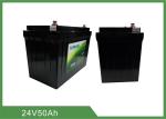 24V 50AH 1kHz Lithium Iron Phosphate Battery MSDS For Leisure