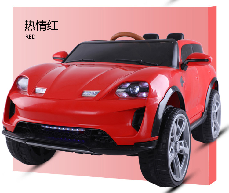 2-4 Years Age Range Electric Ride On Car with Remote Control and Leather Seat Option