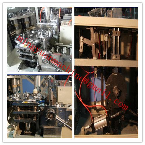 60ML Tea Paper Cup Making Machine Ultrasonic Configuration With Gear Motor