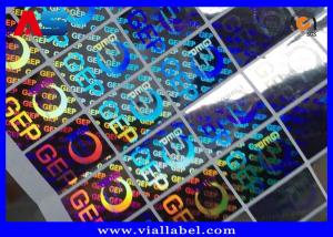 China Small Custom Holographic Stickers For Cardboard Storage Boxes With Serial Number Anti Fake wholesale