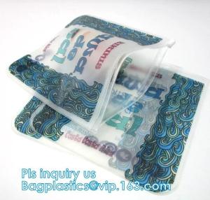 China Zip lockk pvc bag slider travel beauty bag, slider zipper travel pvc pouch bag, slider bag makeup zipper bag for travel wholesale
