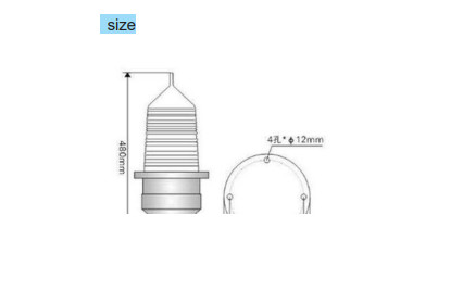 Aircraft Warning Aviation Obstruction Light Sunlight Resistance 1600cd