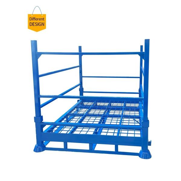Foldable Metal Stillages for Heavy Duty Warehouse Storage Powder Coated or