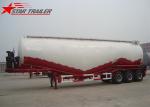 Banana Ship Air Discharge Bulk Cement Semi Trailer Tanker For Carrying