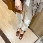 HZM025 Shoe Factory Direct Sales Net Celebrity Same Style Small Leather Shoes