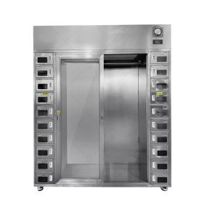 China Stainless Steel Cleanroom Garment &amp; Shoe Cabinet | Dual-Zone ISO 14644 | 40-Person Capacity wholesale