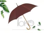 23 Inch Walking Stick Umbrella , Gentleman'S Umbrella Wooden Handle Auto Open