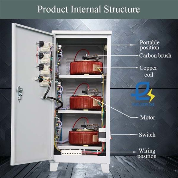 15KW Voltage Stabilizer 220V 380V 230V Automatic Servo Type AC Voltage Regulators
