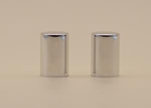 China Silver Aluminum Perfume Bottle Caps Cylinder Shape PP Plastic Inner wholesale