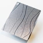 Wooden Grain Texture Finish Embossing Stainless Steel Panel Customized Cutting