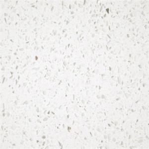 China 20MM Creamy White Glass Quartz For Bathroom Vanity Top Commercial wholesale