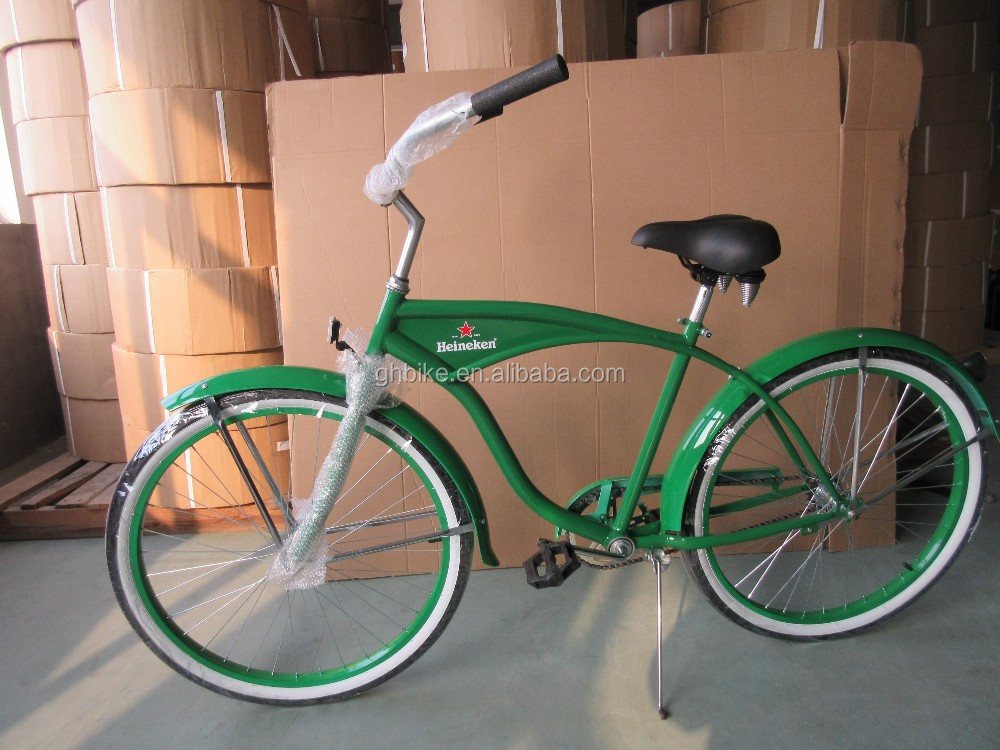 Versatile 26 inch Steel Frame Men Beach Cruiser Bike for Promotion Gloss Weight 19KGS